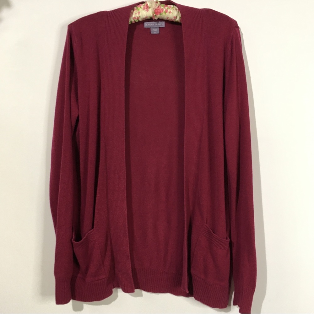 Laura Scott pink cardigan